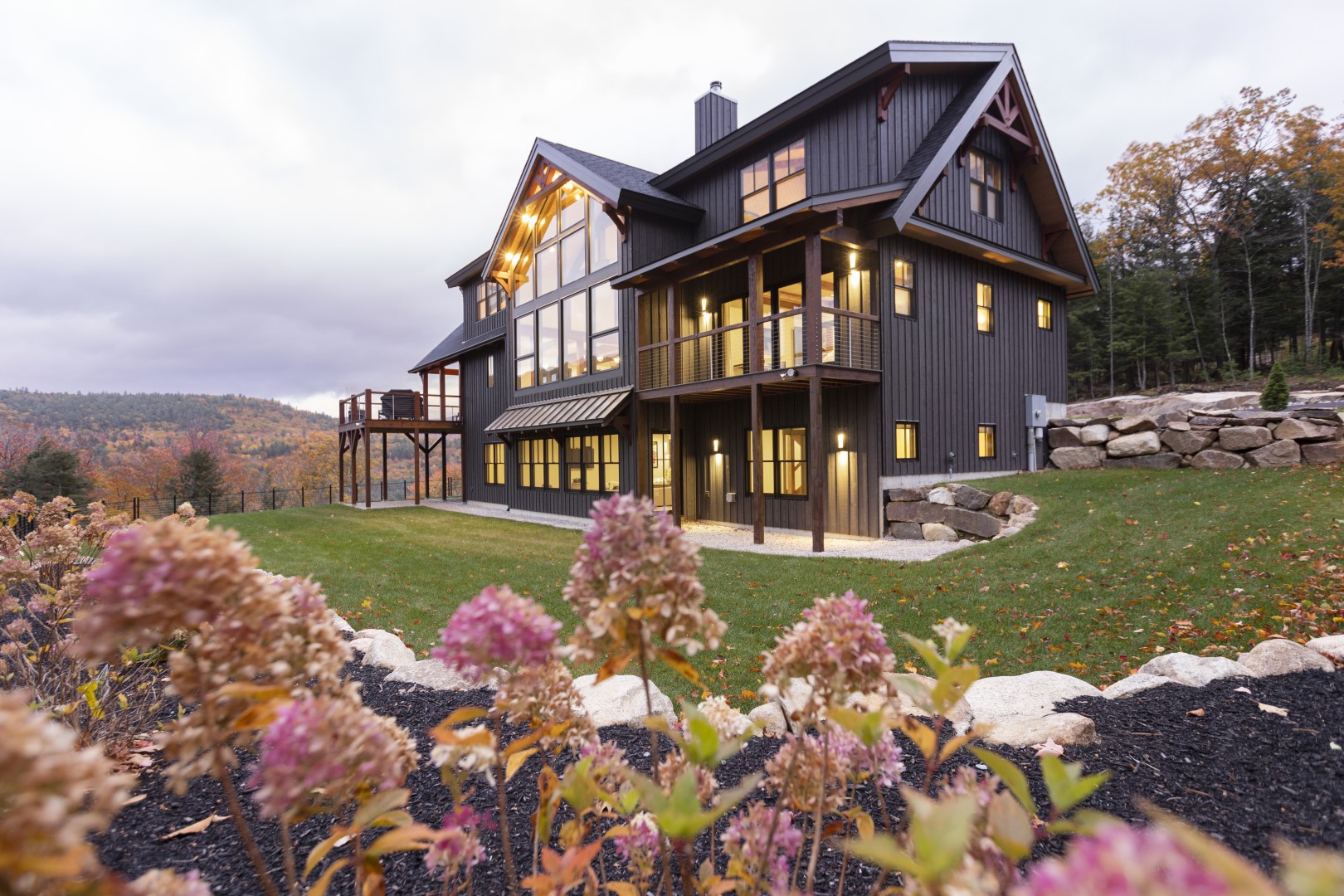 Pear Mountain Lodge by Natural Element Homes