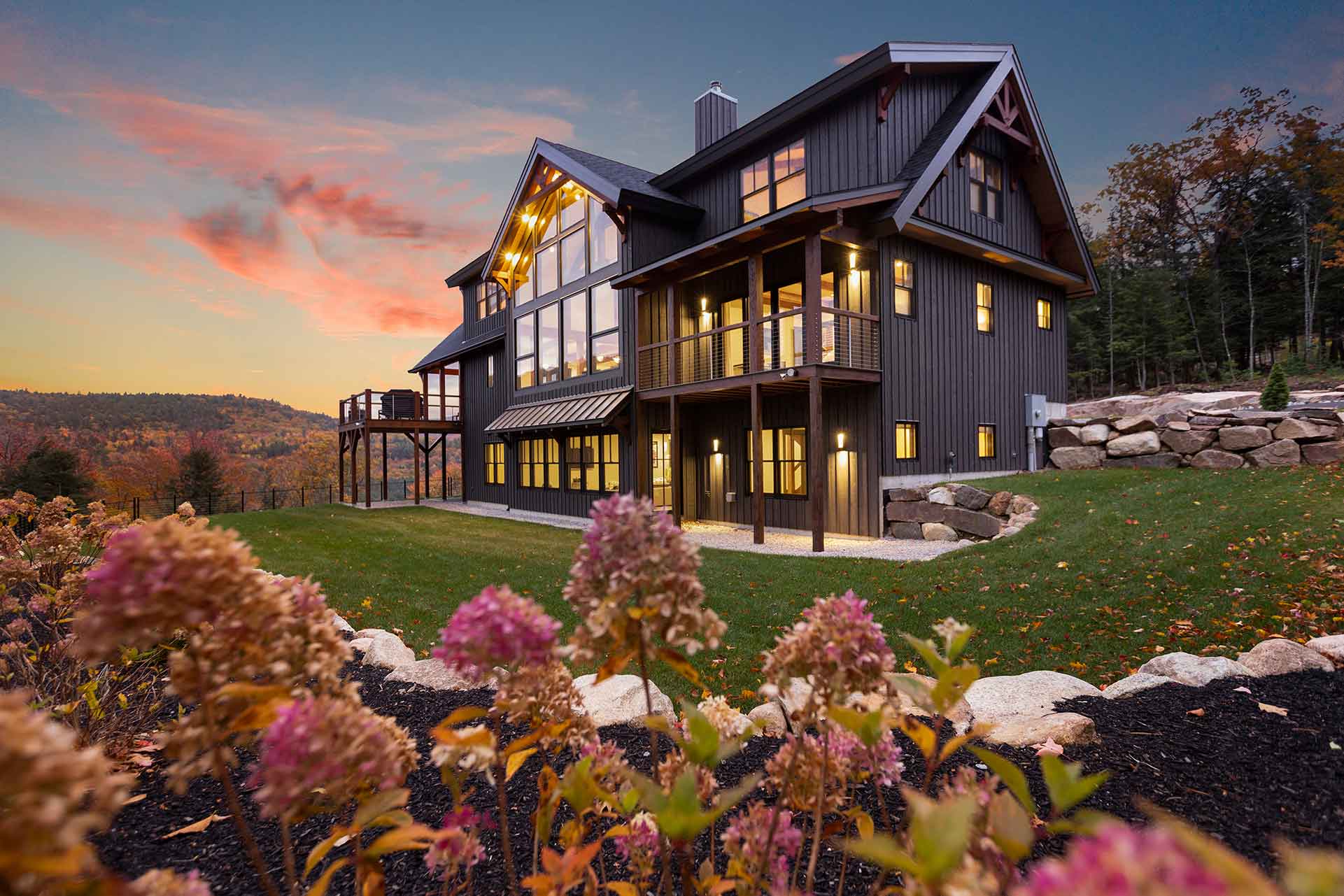 Pear Mountain Lodge by Natural Element Homes