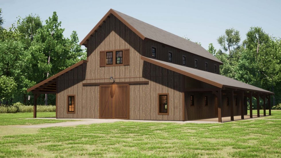 Old Stage Road Barn Plans: Timber Frame Excellence