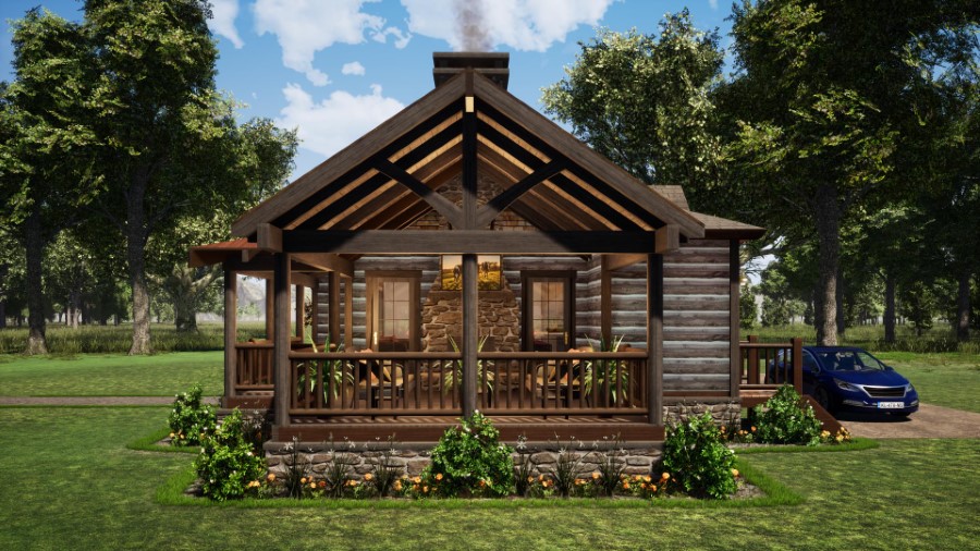 Cubby Hole Camp Plan Details - Natural Element Homes