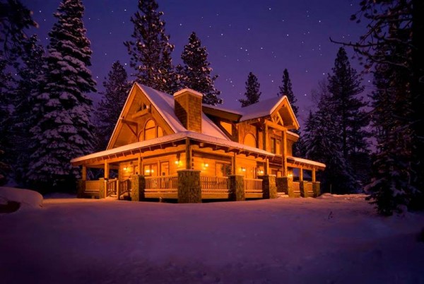 [National Log Home Month] Mountain View Lodge | Natural Element Homes