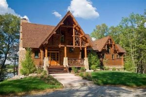 custom log home in Tennessee