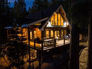 custom log home