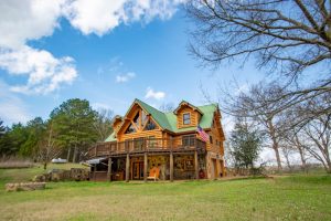 superior log and timber cabined house