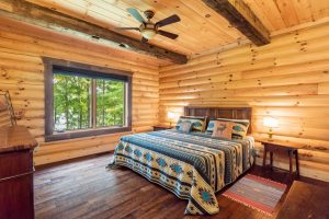 log cabin room