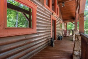 craftsman style custom log home